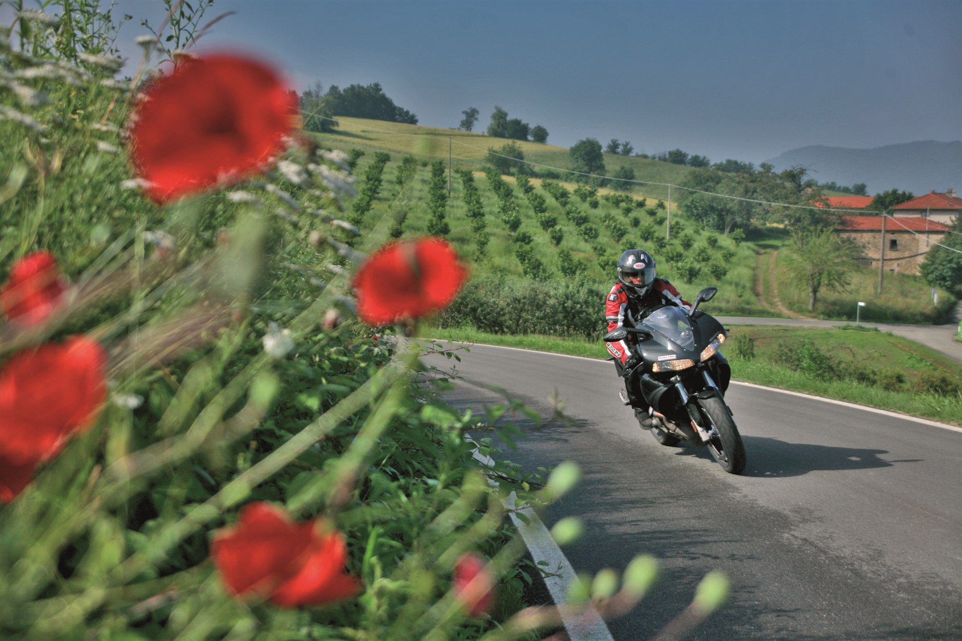 Motorrad fahren im Piemont